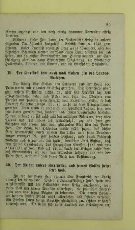 20. Der Ruhm unsers Kurfürsten und seines Volkes steigt sehr hoch