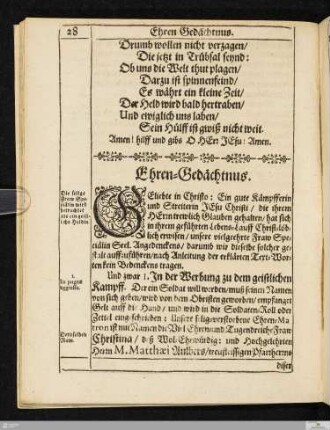 Ehrengedächtnis