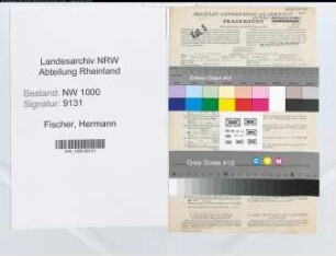 Entnazifizierung Hermann Fischer, geb. 14.10.1895 (Verw.Beamter)