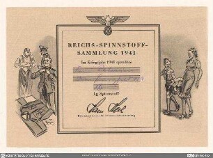 Reichs-Spinnstoff-Sammlung 1941