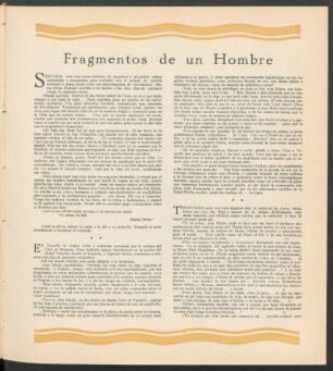 Fragmentos de un Hombre