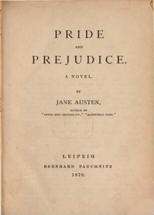 Works : Willkürlicher Gesammttitel für die in der Tauchnitz Collection of British Authors erschienenen Romane d. Verf., 3