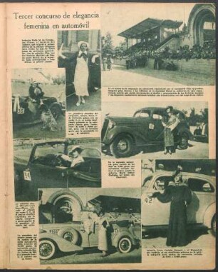 Tercer concurso de elegancia femenina en automóvil [Fotografías]