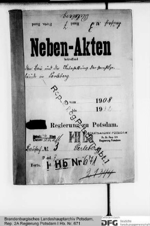 Bauten und Reparaturen an den Gerichtsgebäuden in Perleberg
