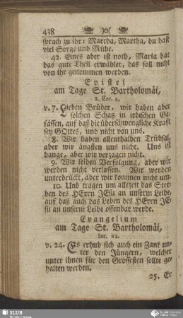 [Am Tage St. Bartholomäi]