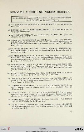Gemälde Alter und Neuer Meister (Nr. 632-694)
