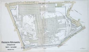 Rheinische Röhrenwerke Aktiengesellschaft, Werk Lierenfeld, Lageplan