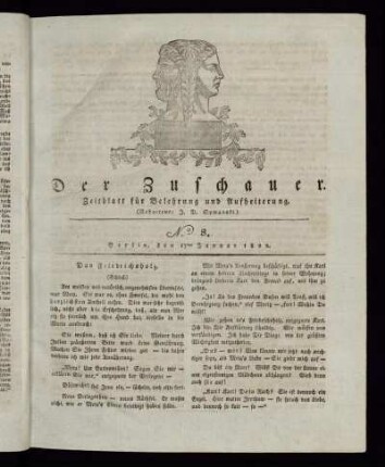 No. 8 - 17. Januar 1822