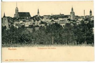 Bautzen. Stadtansicht von Süden