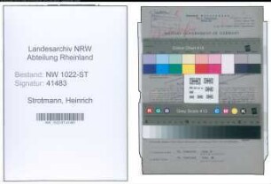 Entnazifizierung Heinrich Strotmann , geb. 14.07.1900 (Landwirt)