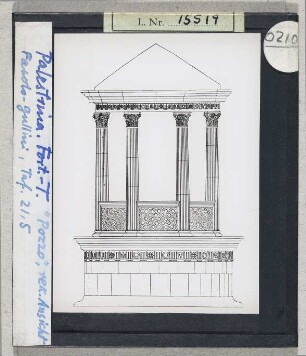 Palestrina (Praeneste): Fortuna-Tempel, "Pozzo", rekonstruierte Ansicht