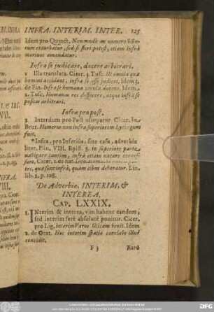 De Adverbio, Interim, & Interea. Cap. LXXIX.