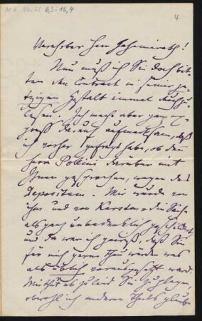 Brief an Franz von Mendelssohn : o.D.