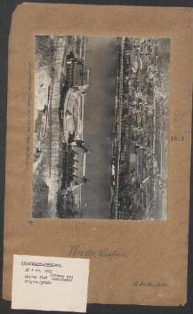 Rundbild von Namur, vorne an der Maas Kursaal