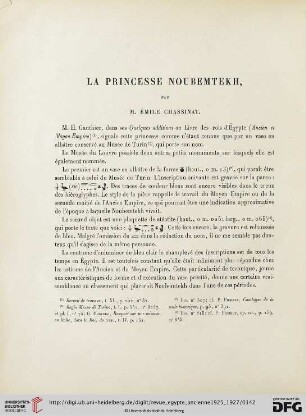 1: La princesse Noubemtekh