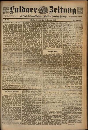 Ausgabe vom Dienstag, den 13. Dezember 1898.