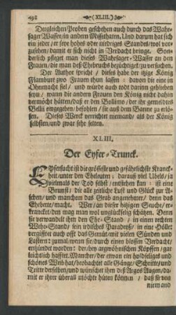 XLIII. Der Eyfer-Trunck.