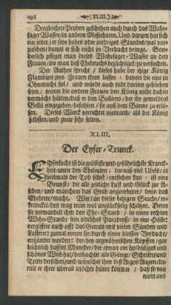 XLIII. Der Eyfer-Trunck.