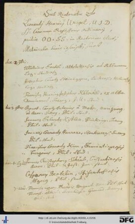 [fol. 102] Rektorat Leonhard Heinrich Weigel und Josef Ignaz Bildstein 1690/91