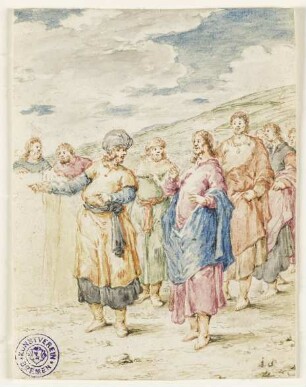 Zinsgroschen, Blatt 18 der Folge: "Leben Christi"