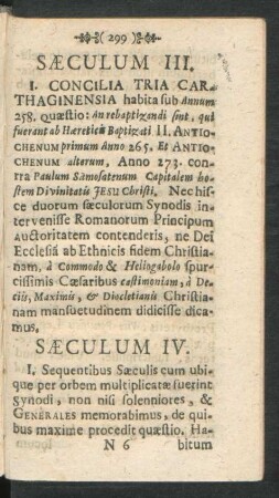 Saeculum III.