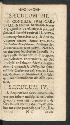 Saeculum III.