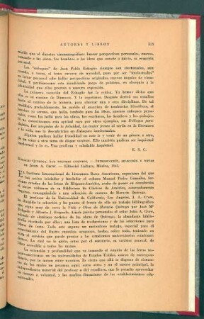 Horacio Quiroga. Sus mejores cuentos