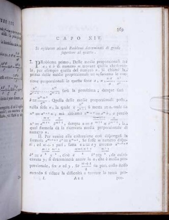 Capo XIV. Si risolvono alcuni Problemi determinati di grado superiore al quarto.