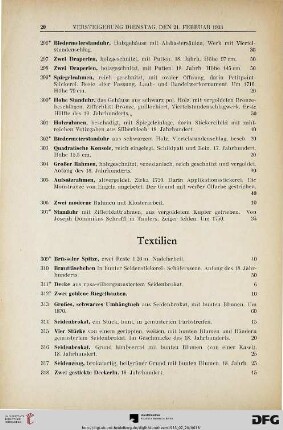 Textilien (Nr. 309-336)
