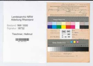 Entnazifizierung Hellmut Teschner, geb. 09.09.1904 (Studienrat)