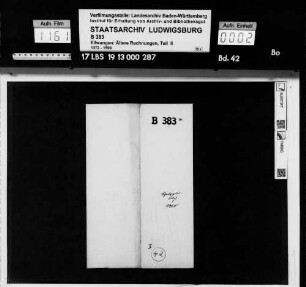 Schatzgültbuch (Register über 1460 von den ellwangischen Untertanen bezahlte Schatzung)