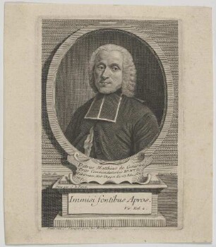 Bildnis des Petrus Matthias de Gourné