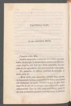 Capítulo XLIX. - Lo que adelantaba Martin.
