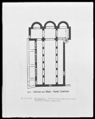 Höchst/M., Sankt Justinus, Grundriss
