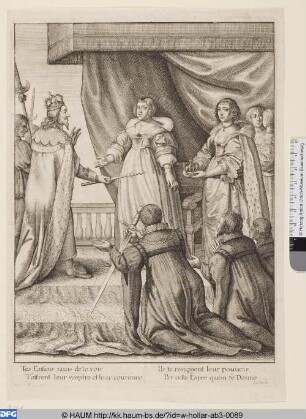Maria von Medici empfängt die königlichen Insignien