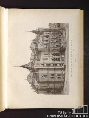 Architektonische Studienblätter. Serie III, No. 52. Neue Börse. Hauptfront am Markt. Bremen.