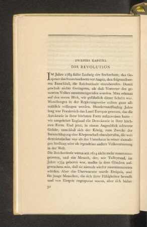 Zweites Kapitel Die Revolution