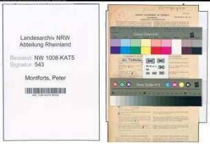 Entnazifizierung Peter Montforts , geb. 16.07.1890 (Stellmacher)