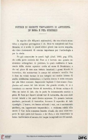 32: Notizie di recenti trovamenti di antichità in Roma e nel suburbio, [9]