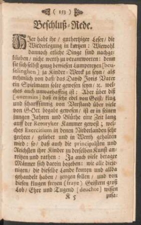 Beschluß-Rede.