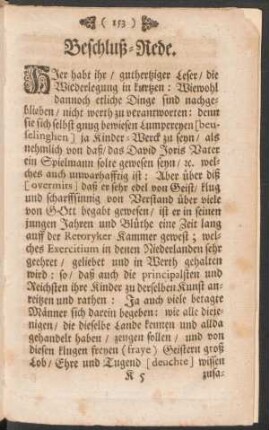 Beschluß-Rede.