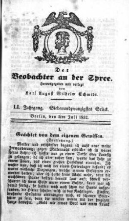 27. Stueck, 5. Juli 1852