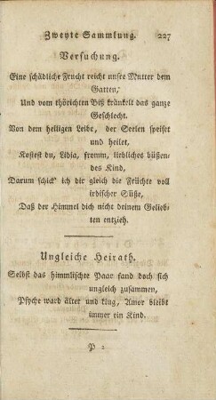 Versuchung.