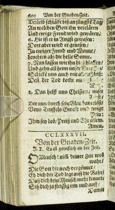 Von der Gnaden-Zeit.