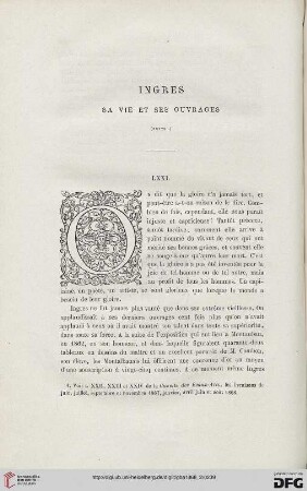 25: Ingres, [9] : sa vie et ses ouvrages