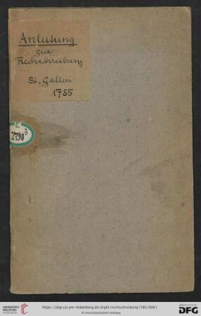 Anleitung zur Rechtschreibung mit einem alphabetischen Verzeichniße der zweifelhaften Wörter, für die Schulen des hochfürstlichen Stiftes St. Gallen
