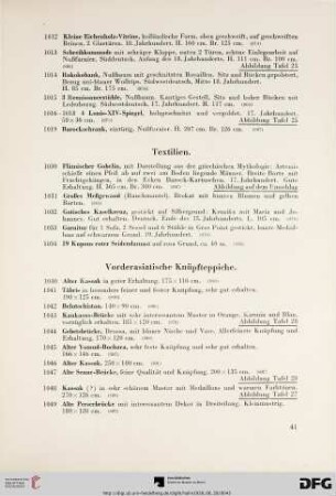 Vorderasiatische Knüpfteppiche (Nr. 1040-1071)