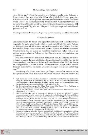 8.4 Adliges Selbstverständnis und Zugehörigkeitsvoraussetzung des Adels: Ritterschaft