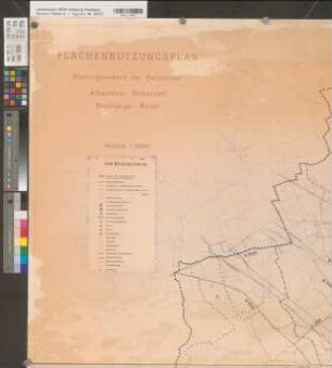 Albachten (Münster) Flächennutzungsplan des Planverbandes Albachten - Bösensell - Nienberge - Roxel (1964) 1 : 10000 183 x 140 Pause