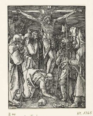 Christus am Kreuz, Blatt 25 der Folge "Kleine Passion (nach dem Text)"